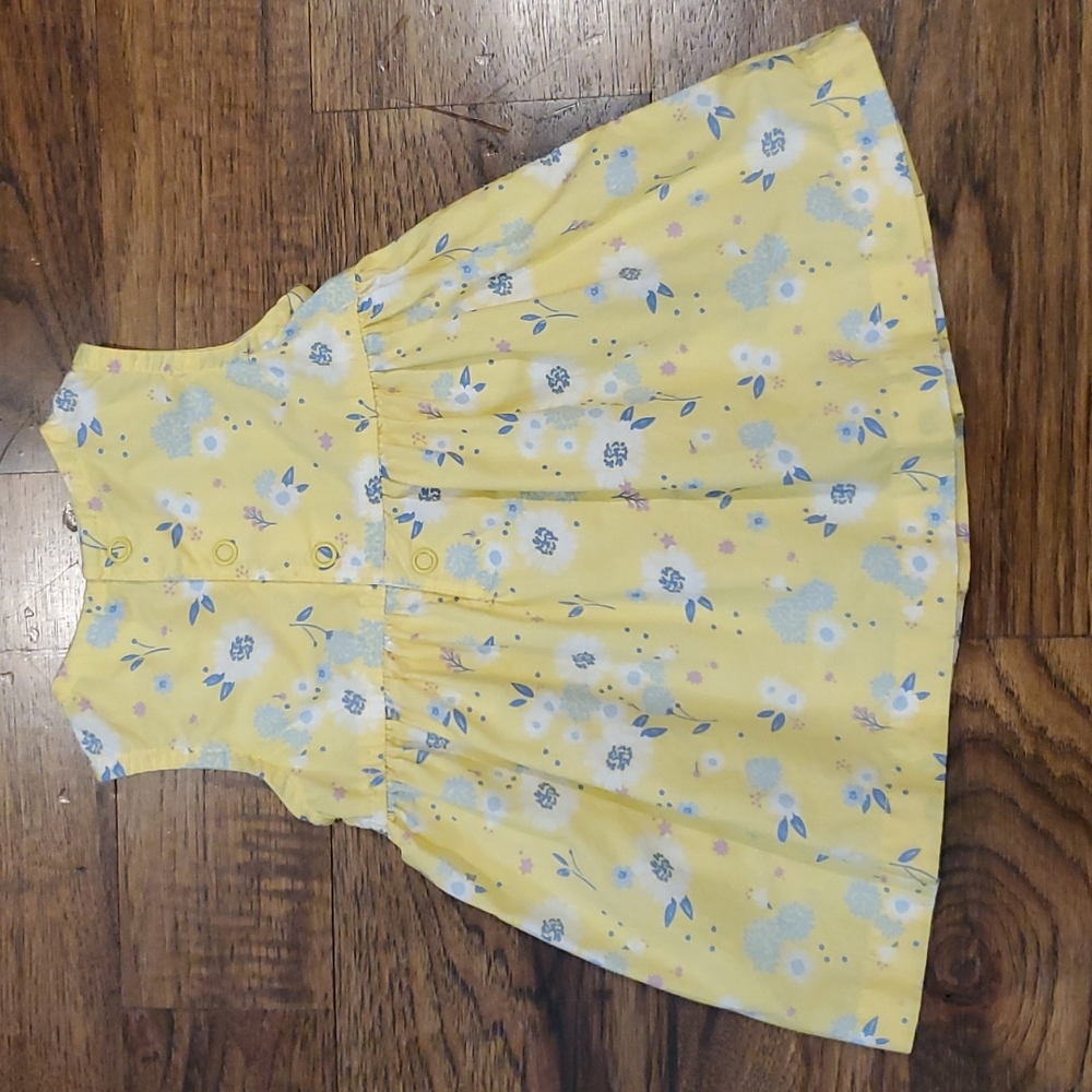 Baby girls Carter's yellow floral dress size 3M - Picture 4 of 5
